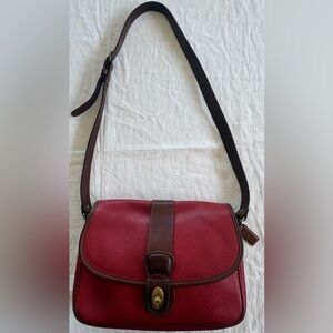 Vintage Coach Sheridan Glenwood 4225 - 1990s Pebble Leather Crossbody Bag